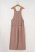 Corded Adjustable Straps Wide Leg Loose Overall